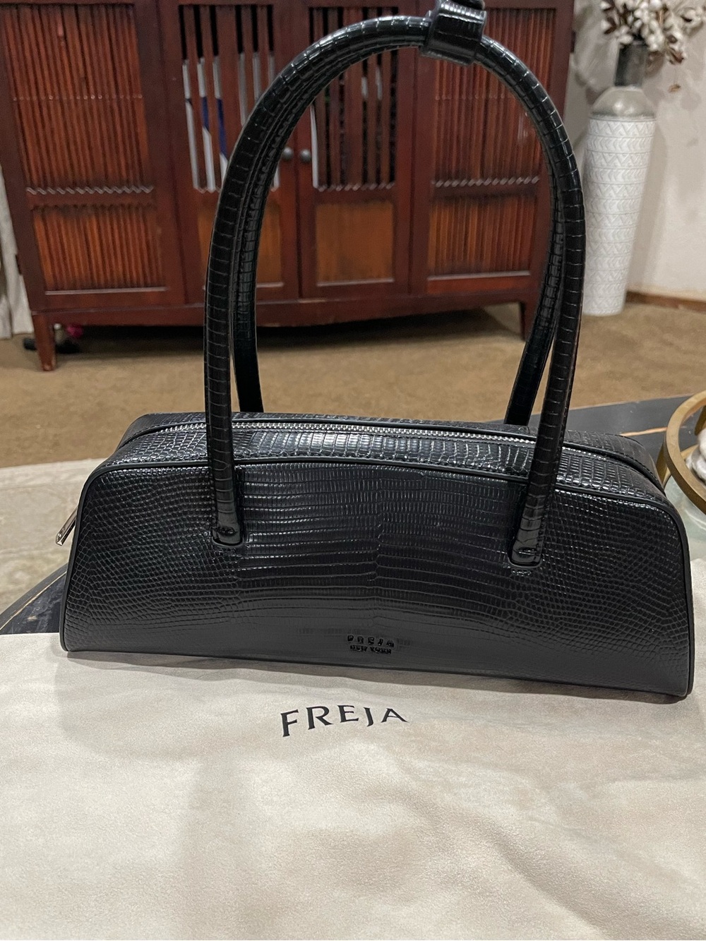 FREJA NEW YORK | NEW! Mercer Bag Black Lizard - Picture 2 of 7
